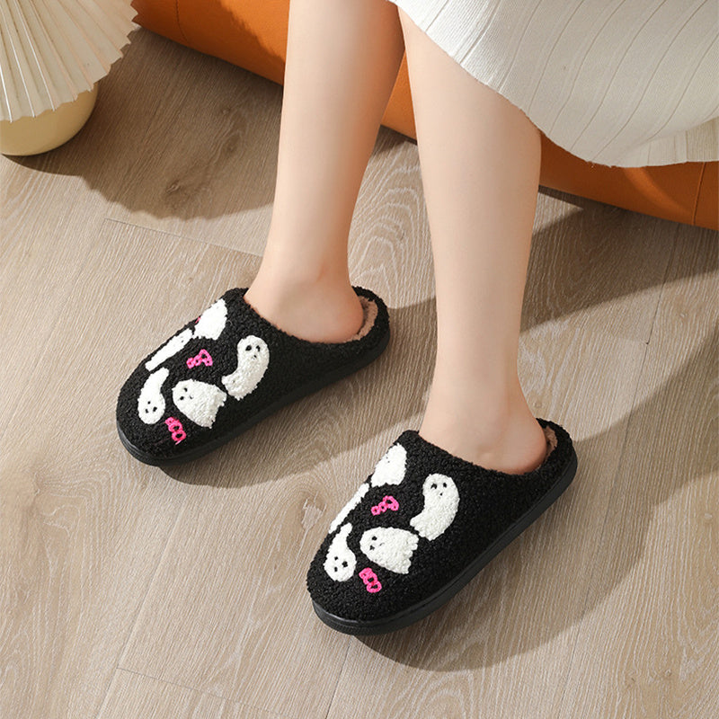 Halloween Cartoon Ghost Cotton Slippers