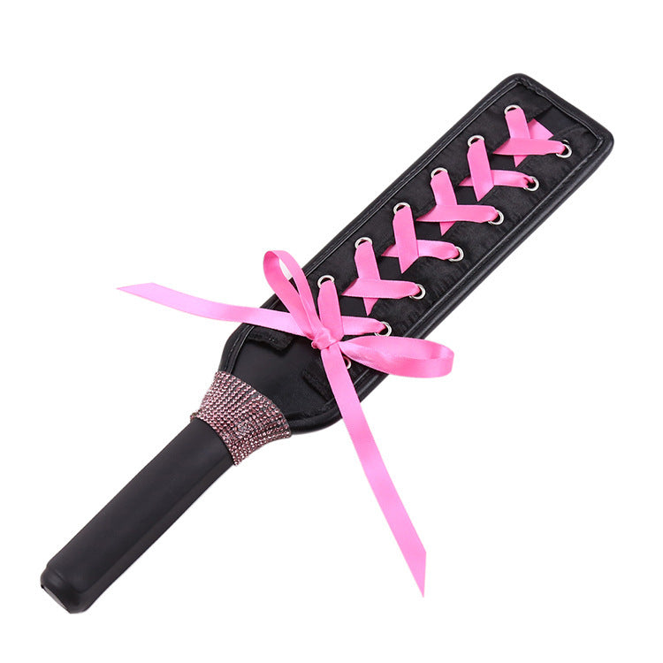 Cute Lace Up Diamond Leather Hand Pat Toy