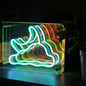 Colorful Multi-Layer Mirror Atmosphere LED USB Creative Neon Light Lamp