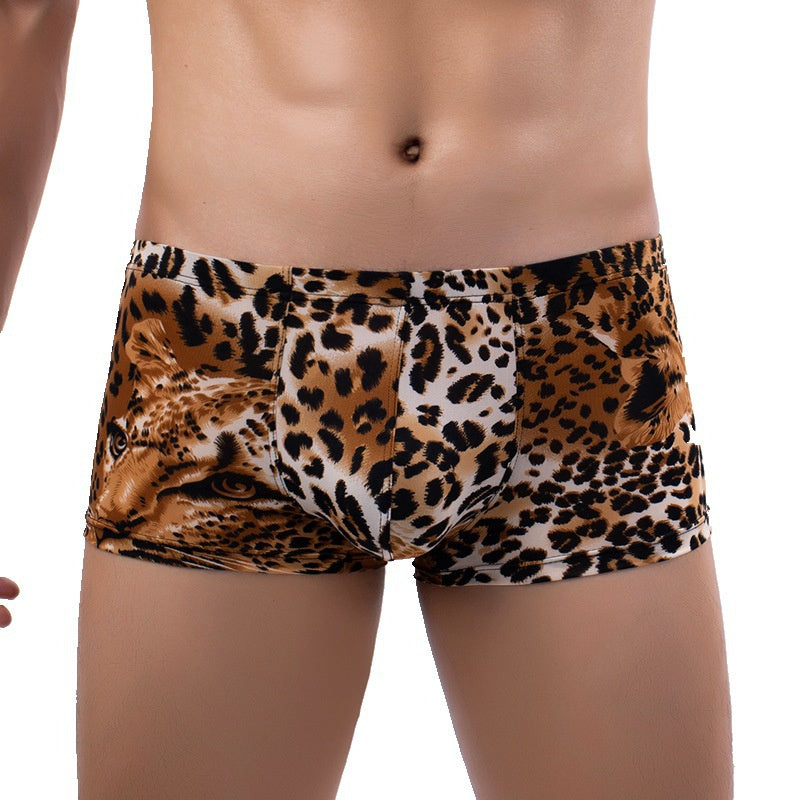 Boxer Briefs Animal Print Low Waist Underwear