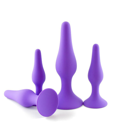 Anal Plug 4 Piece Silicone Set