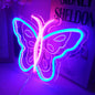 Led Neon Light Colorful Butterfly