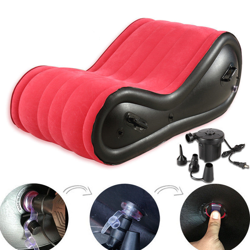 Heavy-Duty Lazy Inflatable Bed Foldable Single