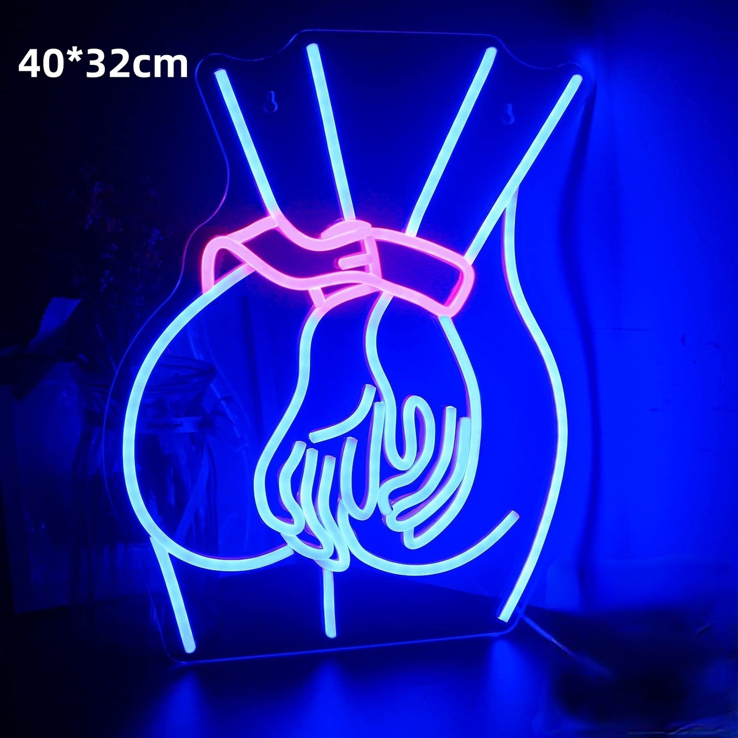 LED Back Neon Light Bar Seductive Glowing Woman Multiple Styles