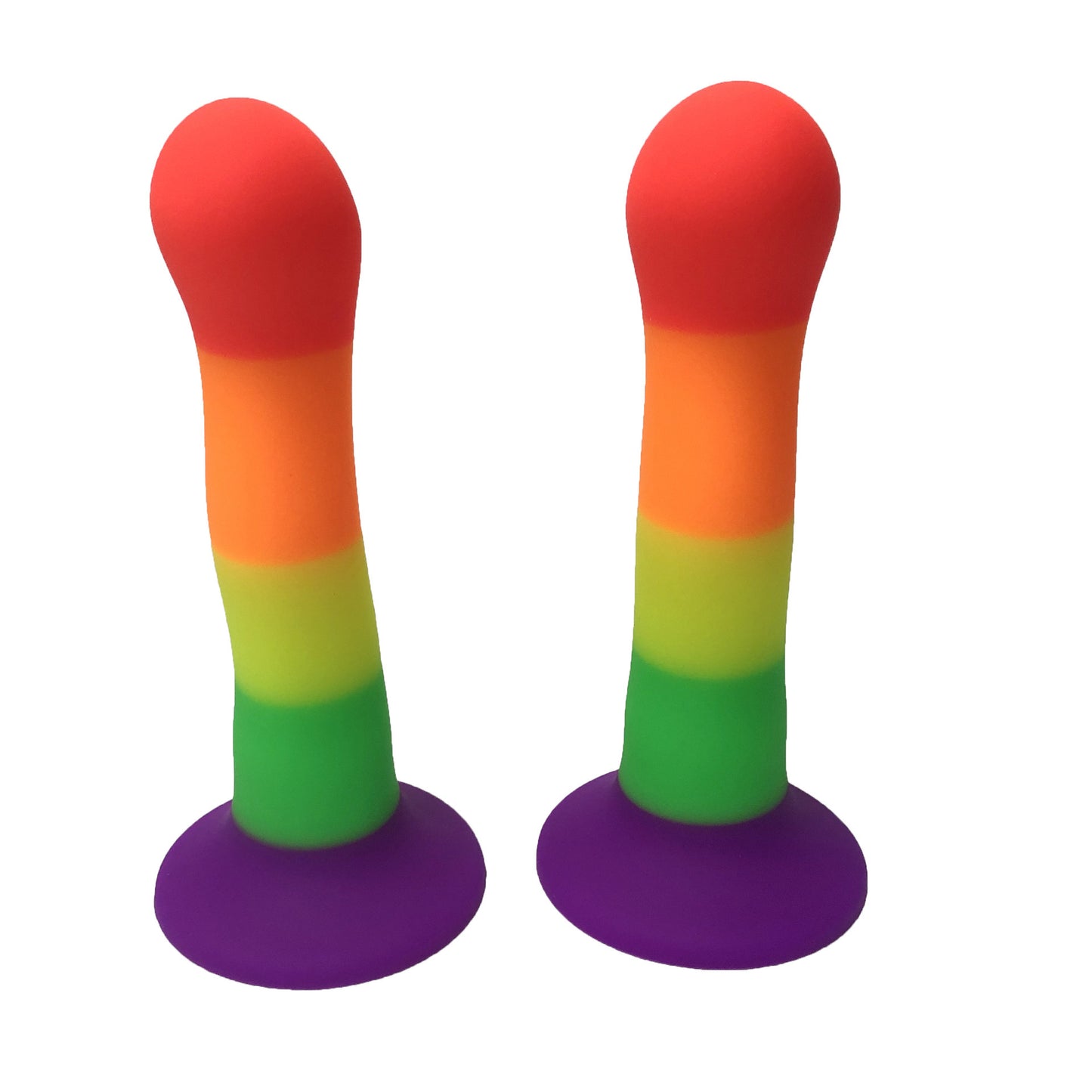 Rainbow Color Special-Shaped Silicone Butt Plug