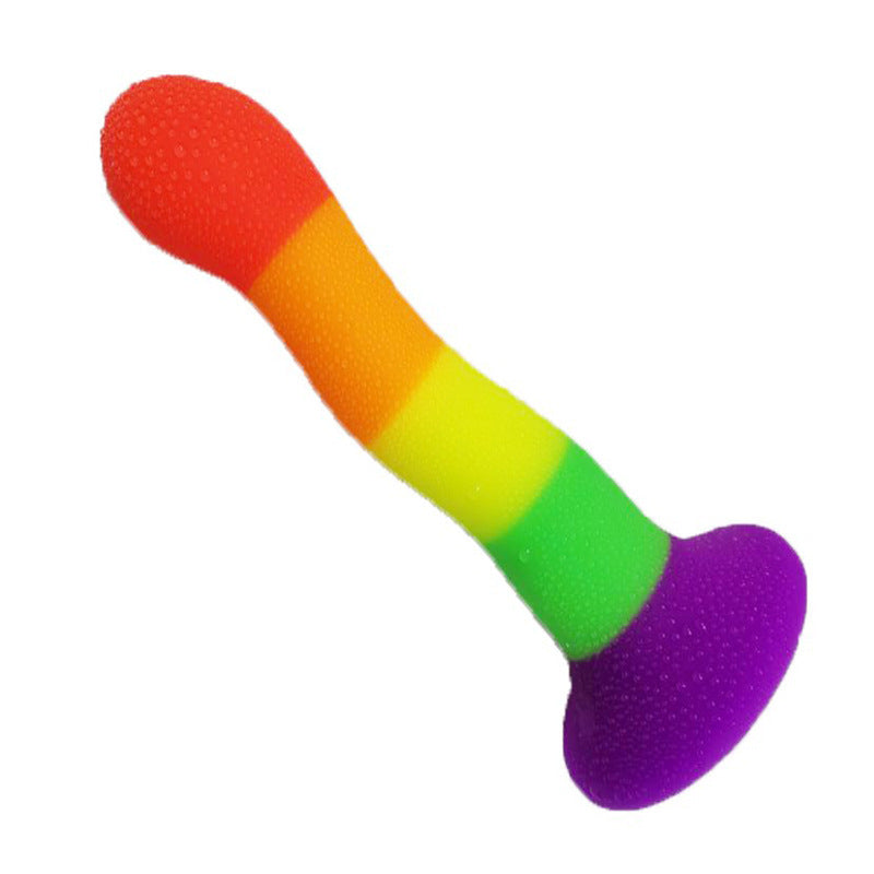 Rainbow Color Special-Shaped Silicone Butt Plug