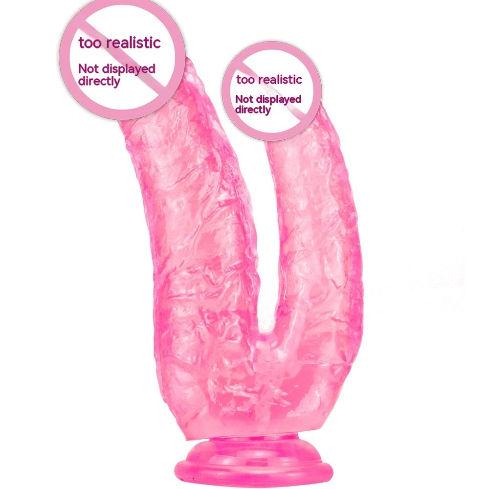 Double-Headed Dildo Suction Cup Plug