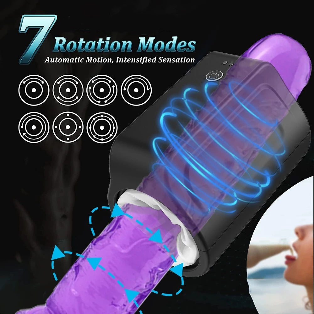 Men's Open-Ended Automatic Vortex Rotation Massage Cup