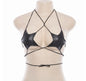 Exaggerated Straps Backless 5-Pointed Star Vest Bra