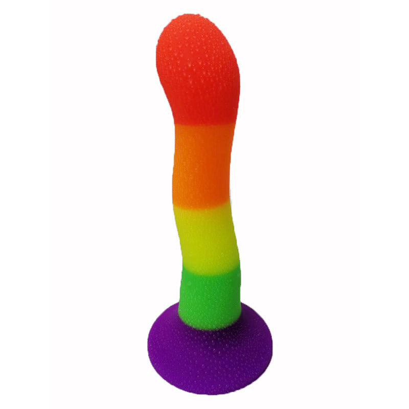 Rainbow Color Special-Shaped Silicone Butt Plug