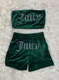 Rhinestone Juicy Chest-Wrapped & Drawstring Pocket Shorts Huge Variety