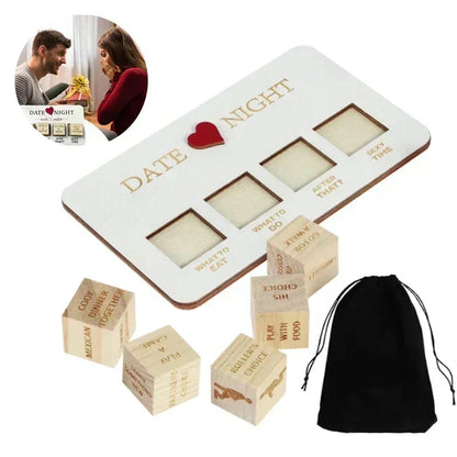 Date Night Wooden 5 Dice Games For Couples