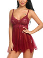 Lace Front Slit Nightdress & Panty Huge Variety