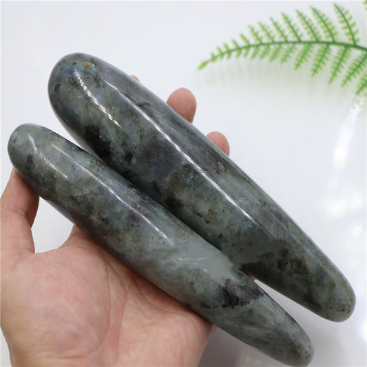 Natural Labradorite Jade Crystal Wand