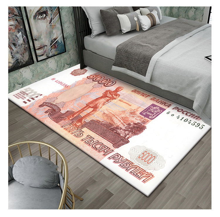 Global World Money Currency Fun Carpet Huge Variety