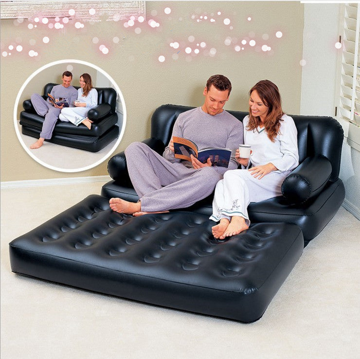 Double Fold Inflatable Adult Size Couch Sofa Bed