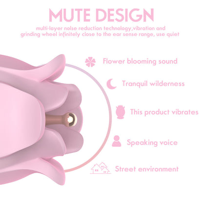 Retractable Rose Head Multi-Frequency Climax Massager