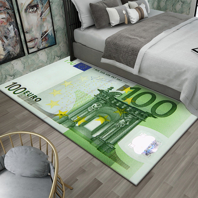 Global World Money Currency Fun Carpet Huge Variety