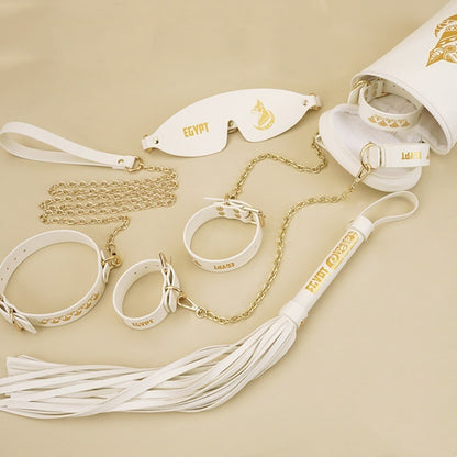 White Egyptian Cat Bondage Training Set