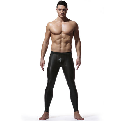 Men's Faux Leather Skinny Pants