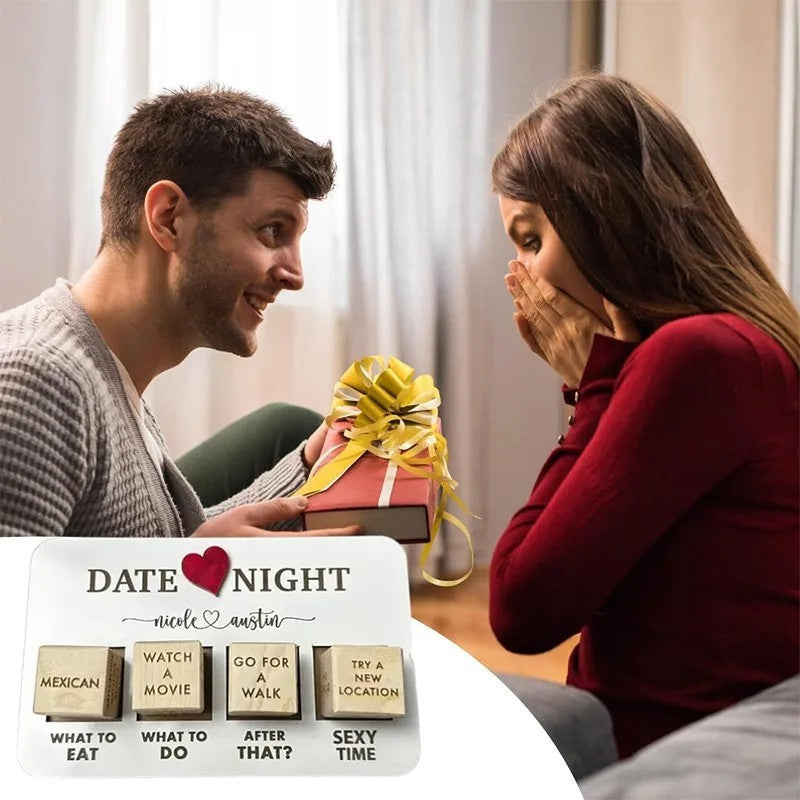 Date Night Wooden 5 Dice Games For Couples