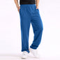 Casual Straight Solid Loose Pockets Trousers