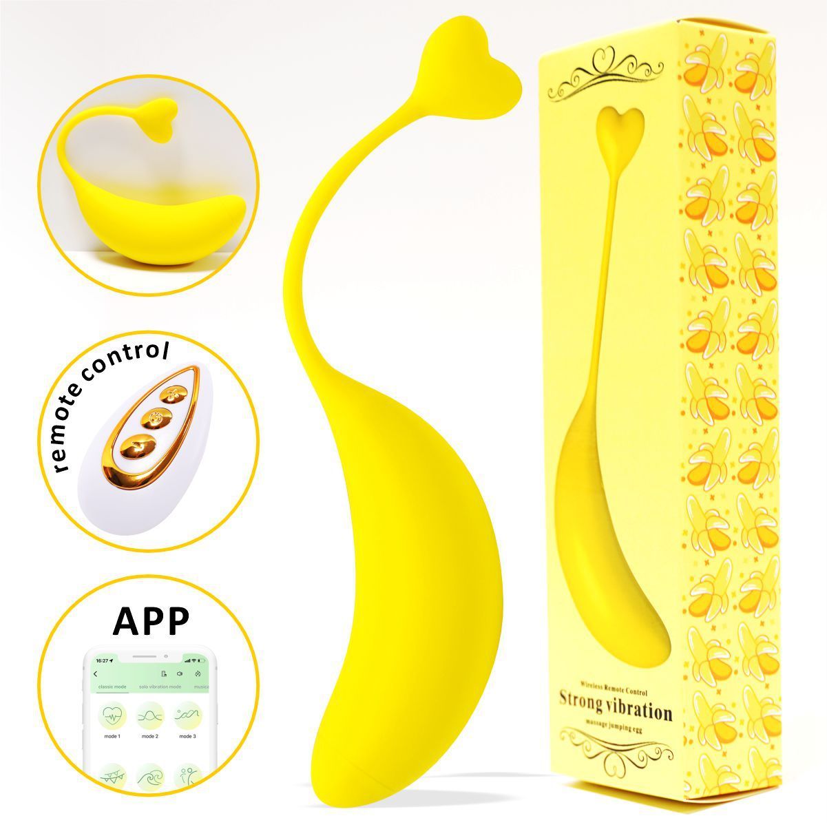 Fruit Banana APP Or Remote Control Vibrator