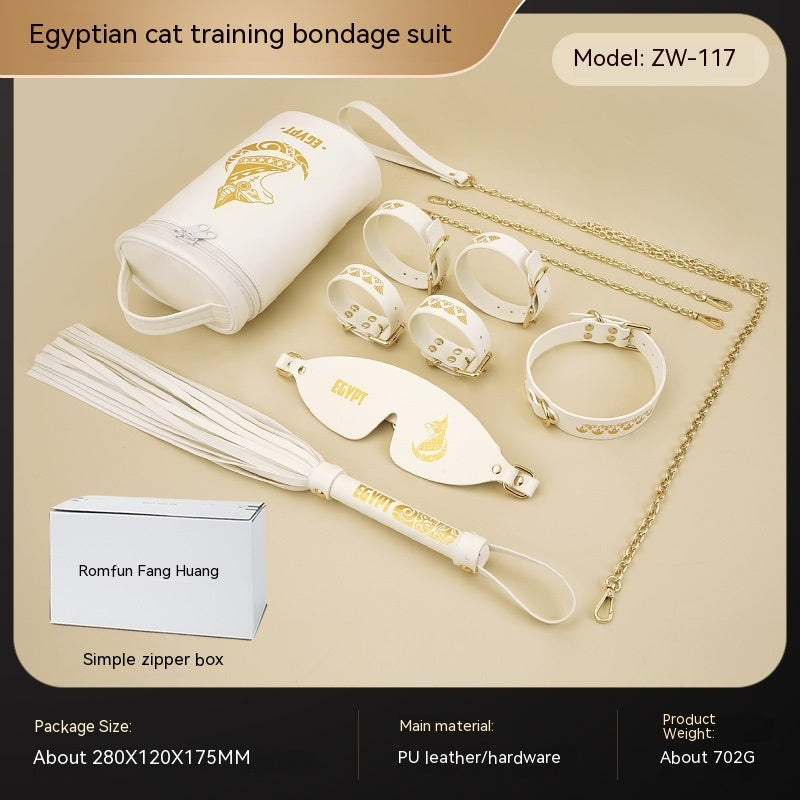 White Egyptian Cat Bondage Training Set