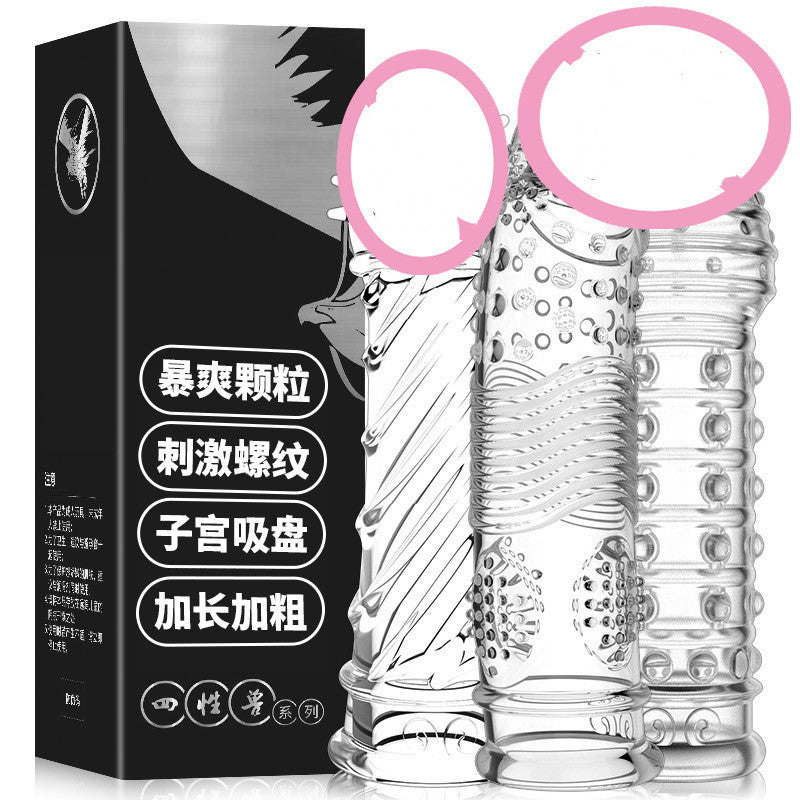 Wolf Teeth Men's Transparent Crystal Clear Cover Sleeve Extender