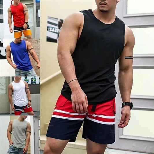 Tank Top Men's Sports Sleeveless T-shirt Ice Silk Quick Dry Huge Variety