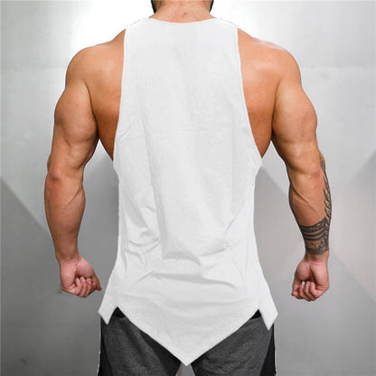 Light Solid Color Loose Fitness Men's Vest Top