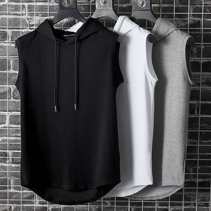 Men's Casual Hooded Sleeveless Vest Top Huge Variety