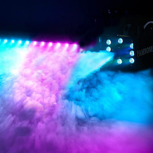 Smoke Room Fog Machine Stage Multi-Color Remote Or Wire Control