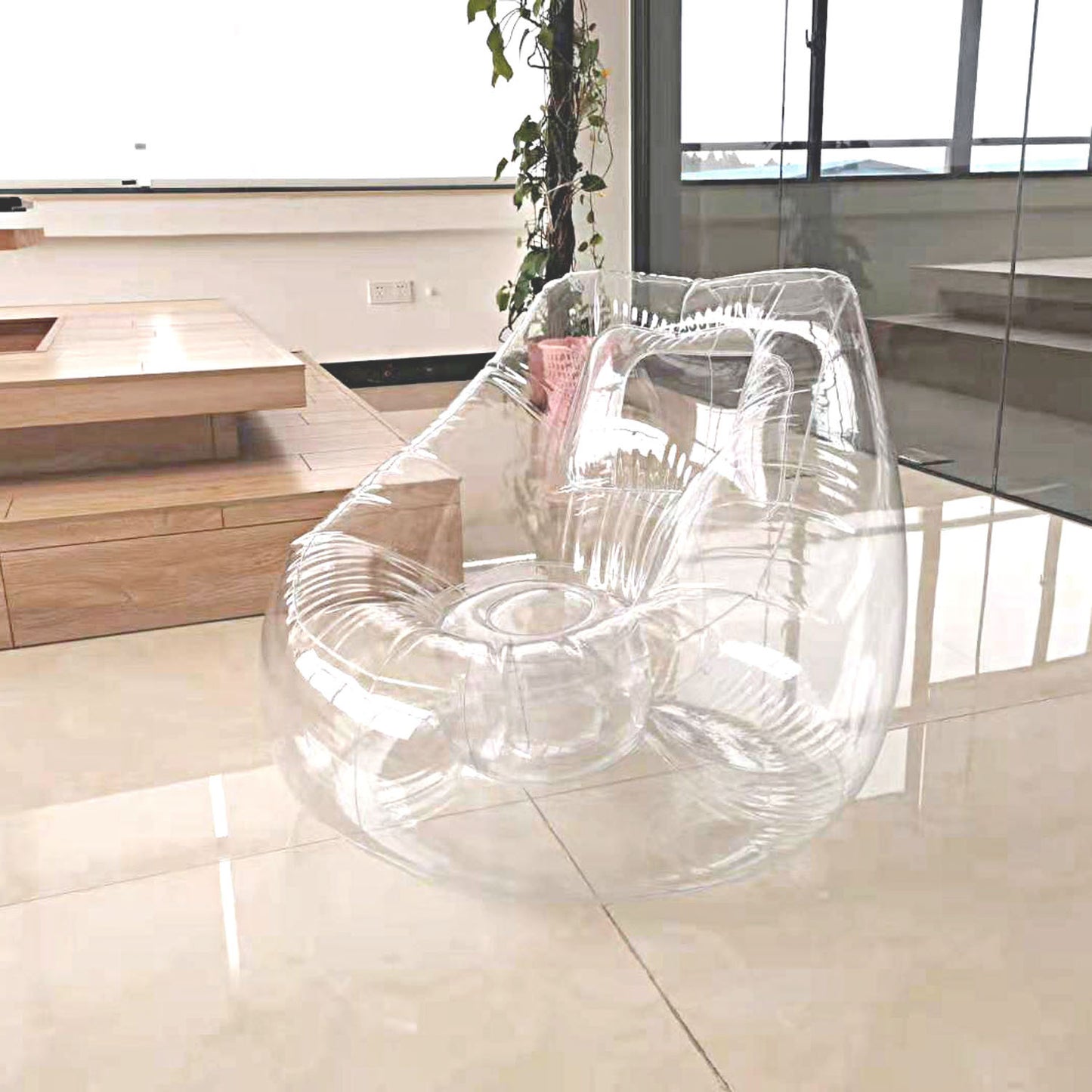 Transparent Clear Or Covered Inflatable Sofa Couch Multiple Styles