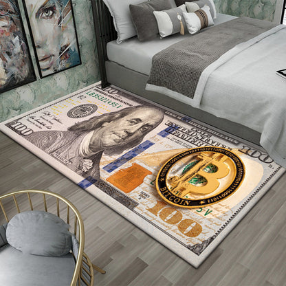 Global World Money Currency Fun Carpet Huge Variety