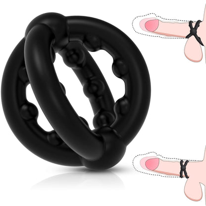 2 In 1 Silicone Ring Men's Physical Supplies