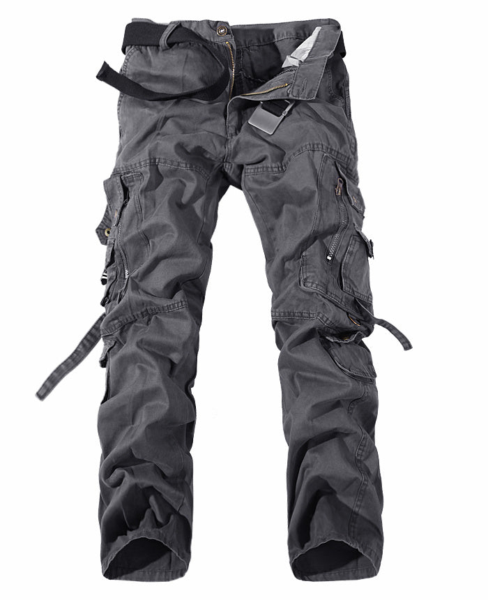 Multi-Pocket Full-Length Cargo Pants