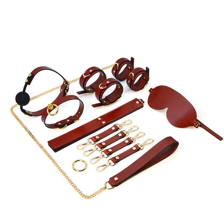 High-End Cowhide Leather Bondage Set, Huge Variety