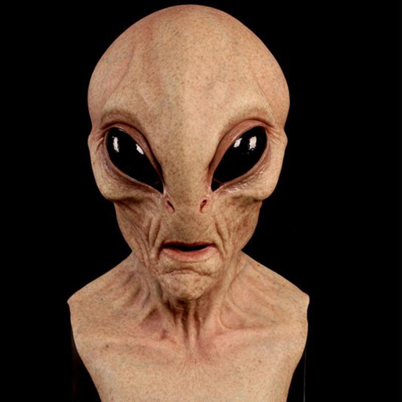 Realistic 3D Alien Headgear Detailed Mask