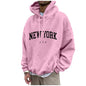 New York Long-Sleeve Kangaroo Pocket Hoodie Huge Variety