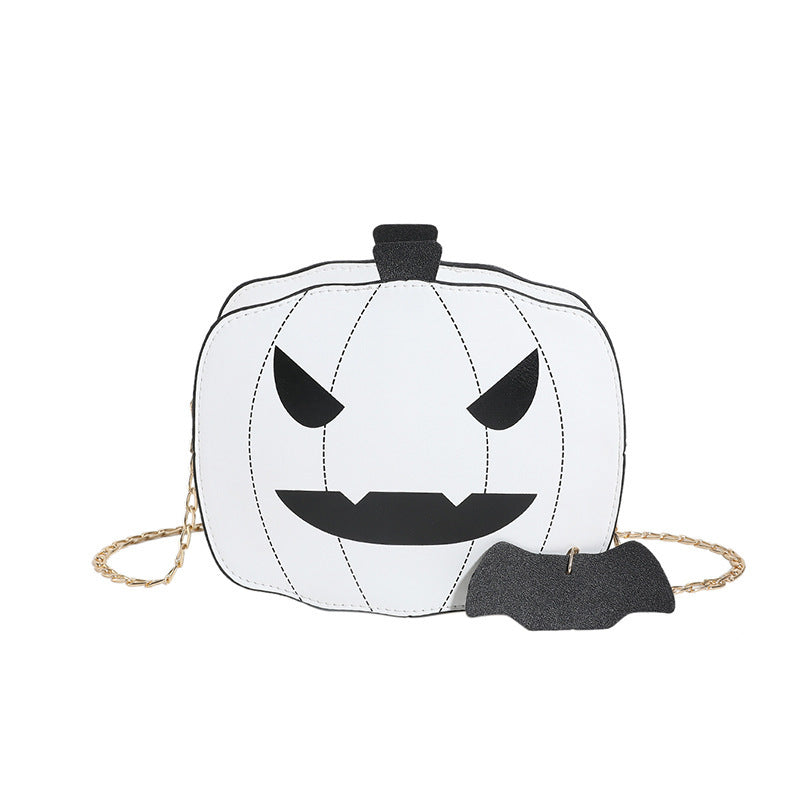 Pumpkin Crossbody Chain Shoulder Bag