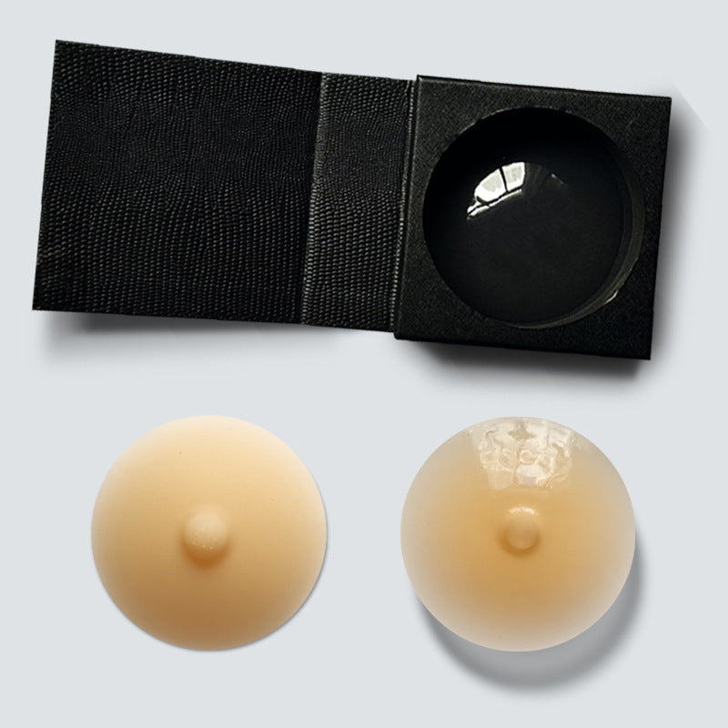 Solid Skin-Tone Matching Nipple Stick Invisible Non-Marking Silicone