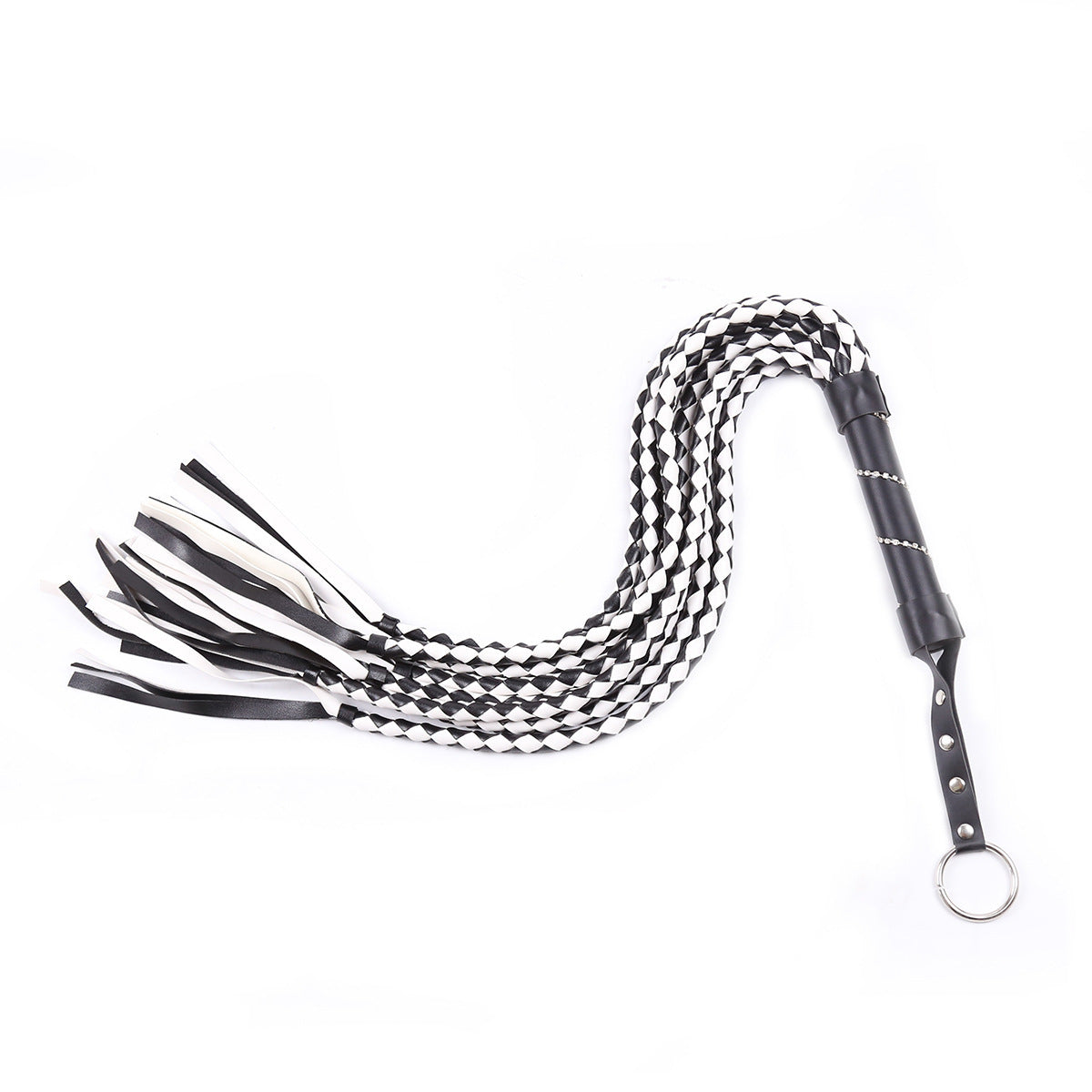 Snake Leather Handle Pointer Tassel Whip