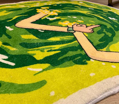 "Rick & Morty" Cartoon Anime Machine Washable Carpet