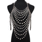 Hand-Woven Retro Multi-Layer Imitation Pearl Body Chains