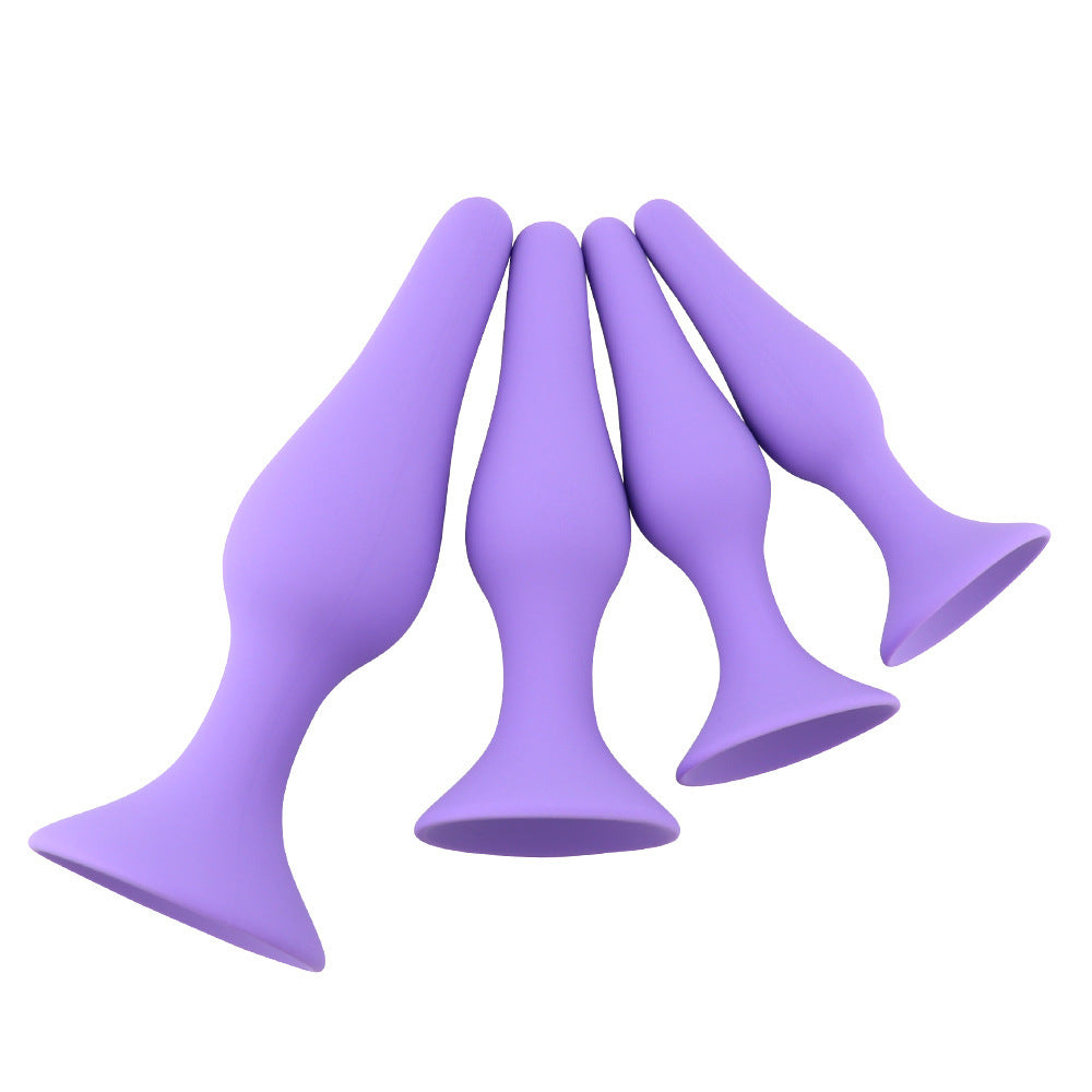 Anal Plug 4 Piece Silicone Set