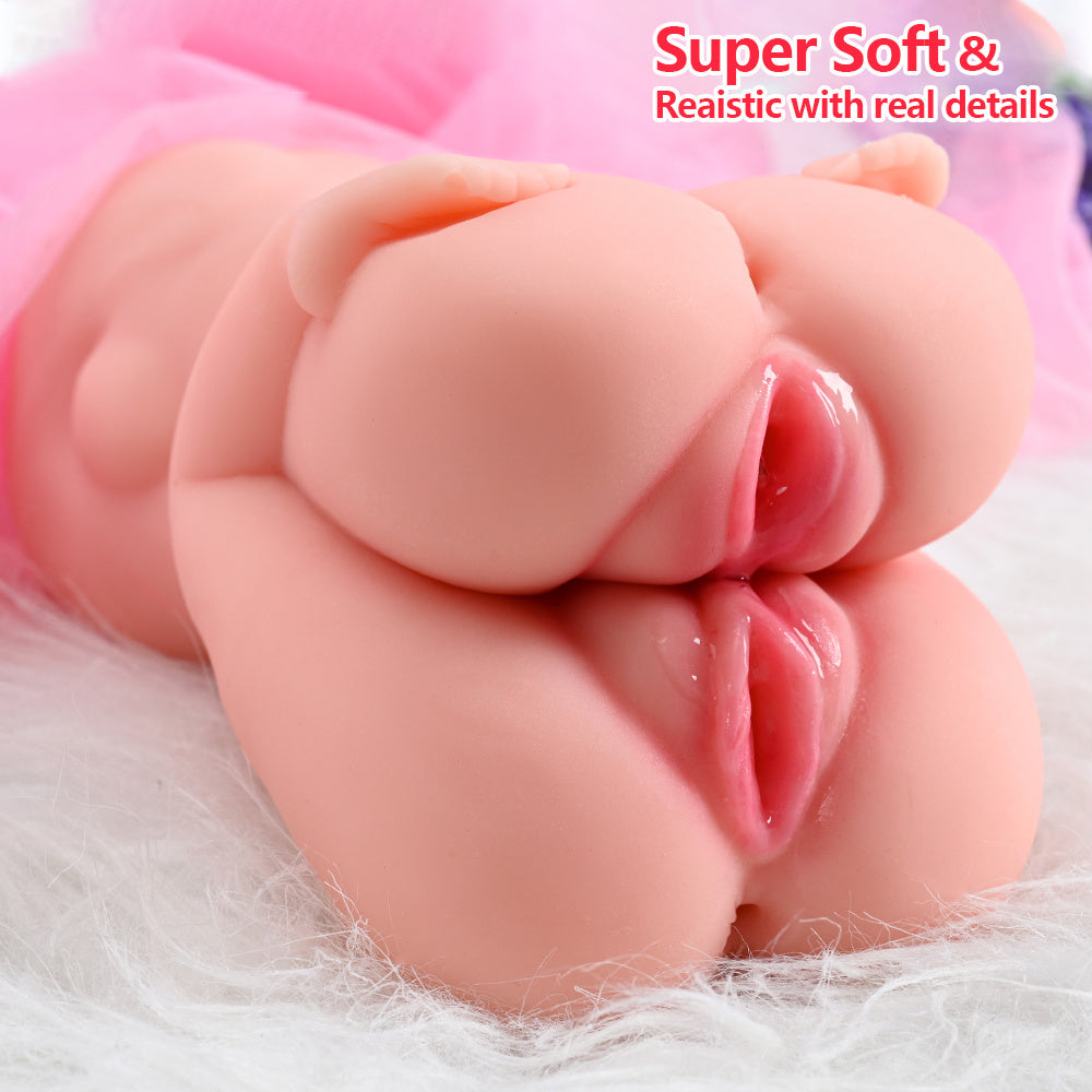 Double Insert Female Vaginal Anal Doll