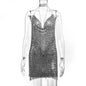 Rhinestone Metal Sequins Dress Multiple Colors