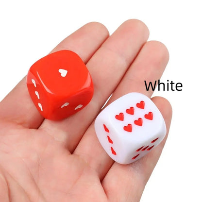 Heart-Shaped Dice Game Plus Size 25MM