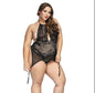 Seductive Lace Detail See-Through Bodysuit Multiple Sizes